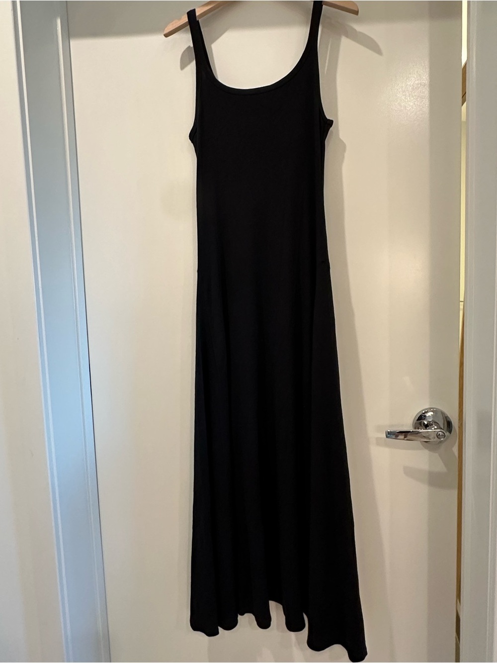 Buck Mason Black Sleeveless Maxi Slip Dress